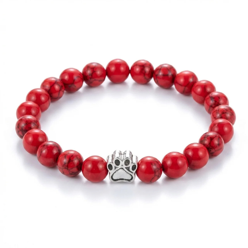 Naturstein-Armband Crimson