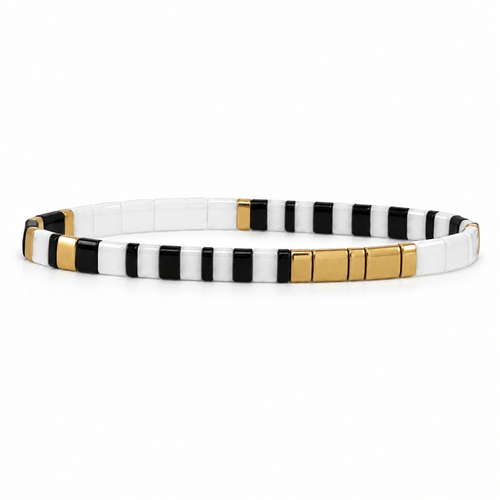 Miyuki-Armband Zebra